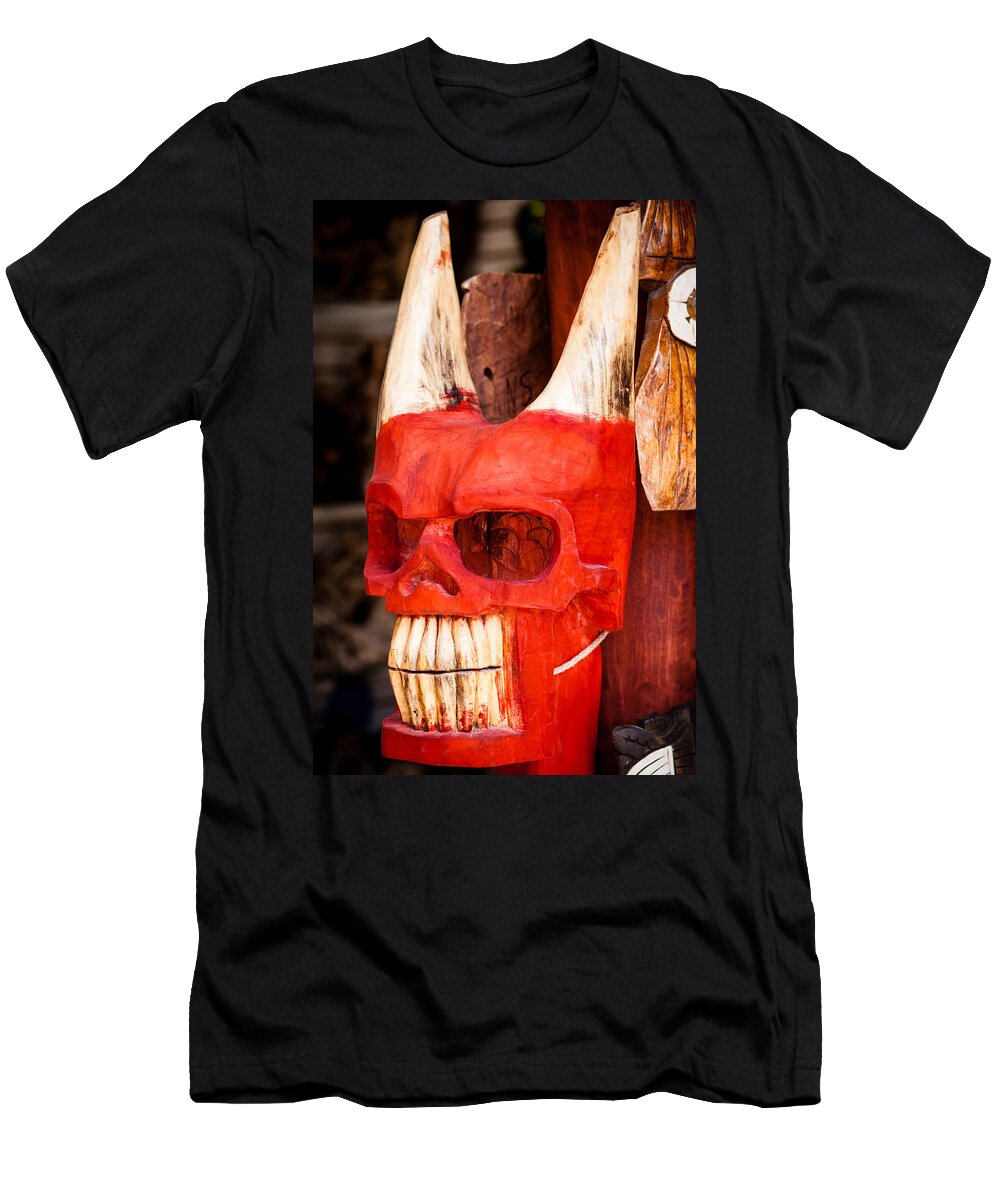 Mask T-Shirt featuring the photograph Devil in the Details by Melinda Ledsome