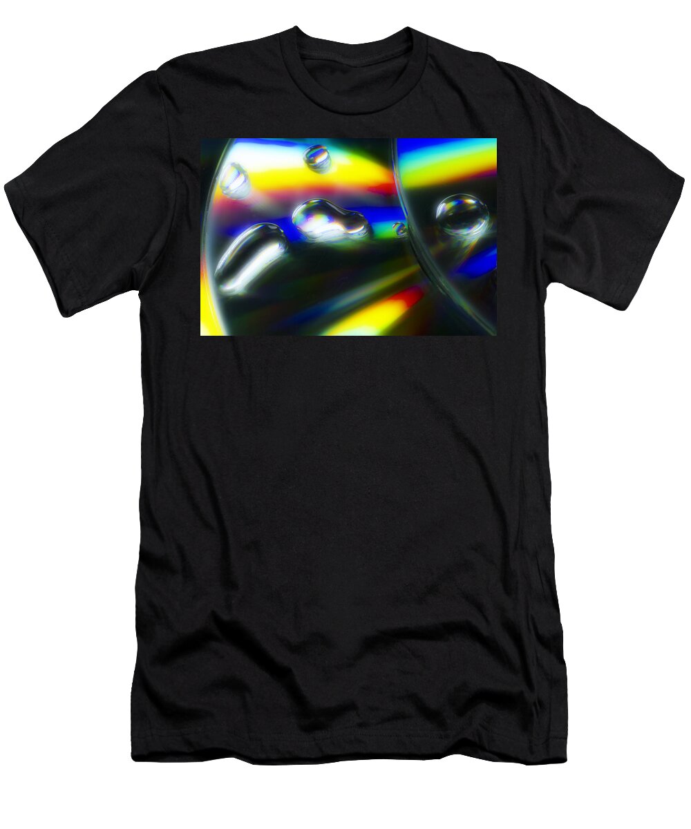 Cd T-Shirt featuring the photograph Diffused Rainbow Abstract by Sven Brogren