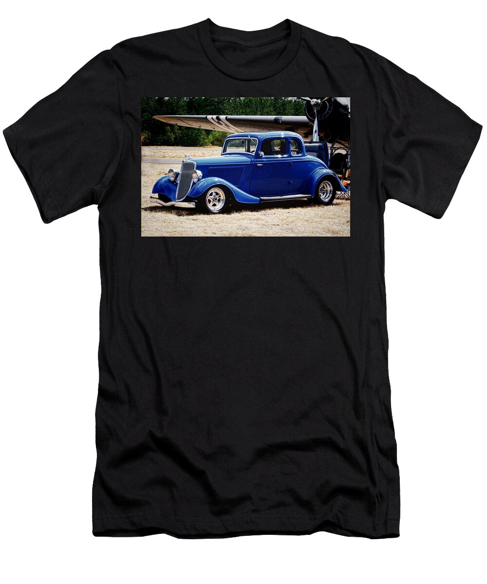 Blue T-Shirt featuring the photograph Dodge Coupe by Ron Roberts