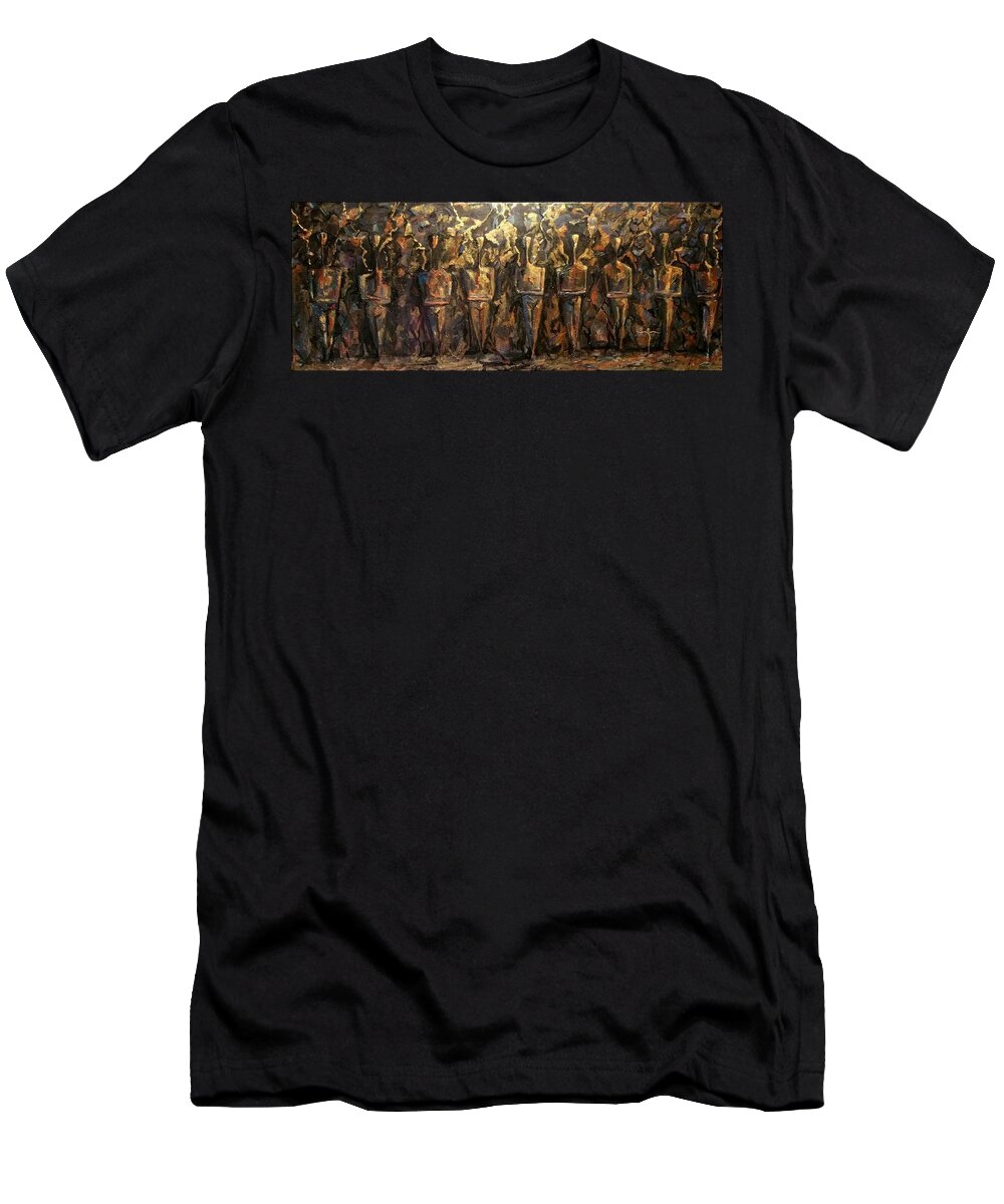  T-Shirt featuring the painting Immortals by James Lanigan Thompson MFA