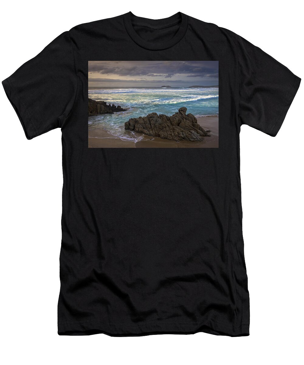 Doniños T-Shirt featuring the photograph Doninos Beach Ferrol Galicia Spain by Pablo Avanzini