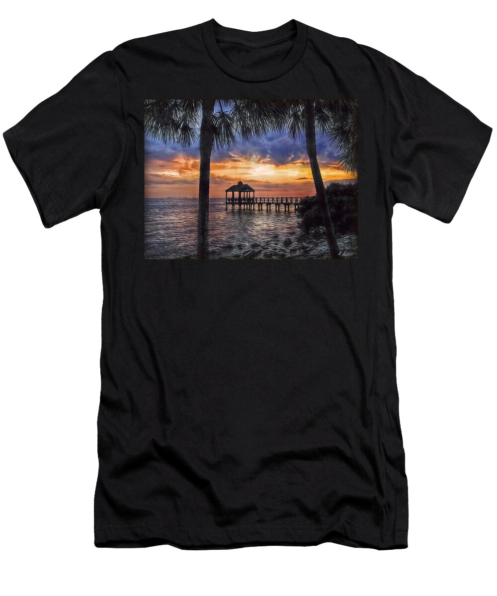 Pier T-Shirt featuring the photograph Dream Pier by Hanny Heim
