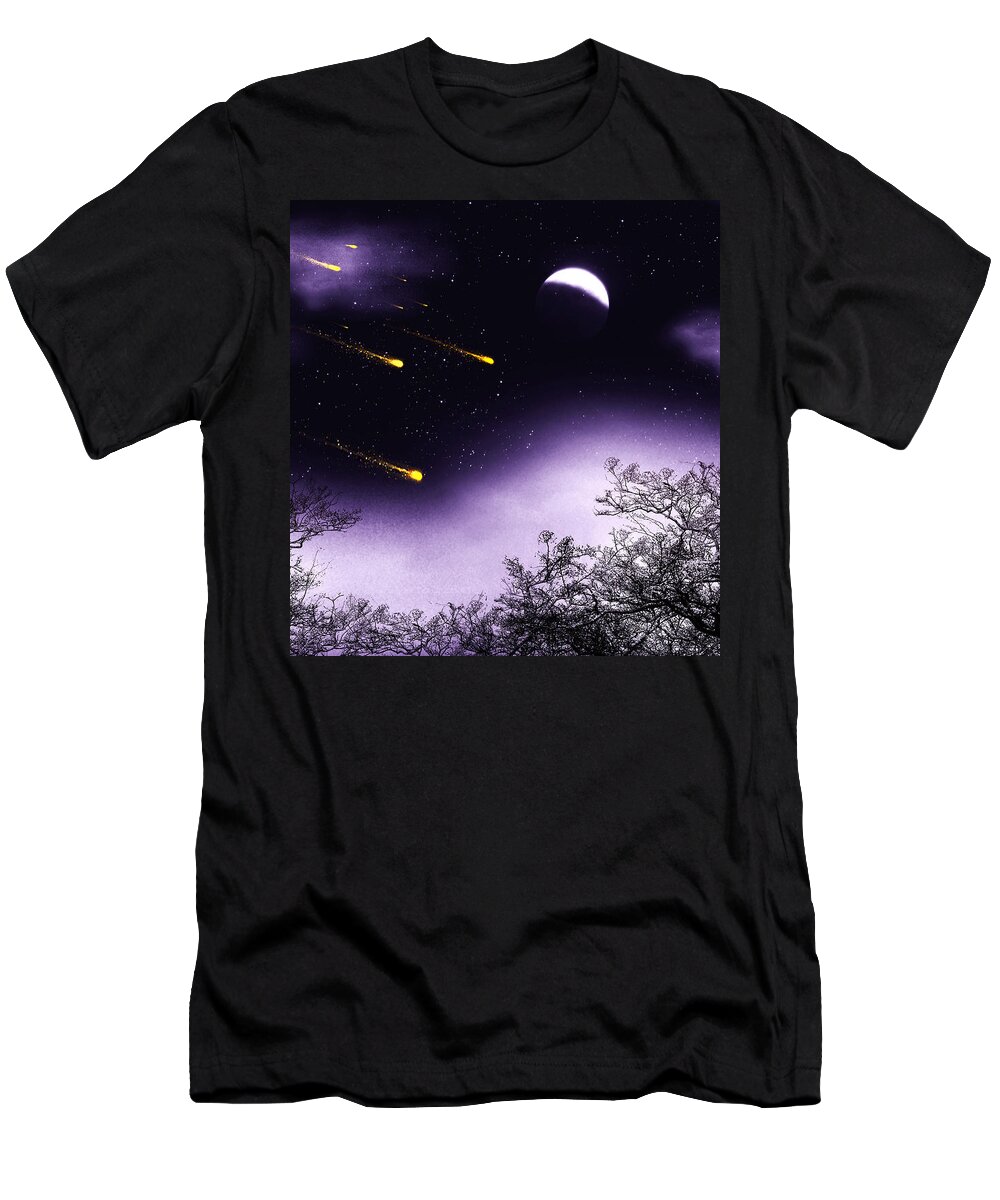 Dream T-Shirt featuring the painting Dreams come true by Sophia Gaki Artworks