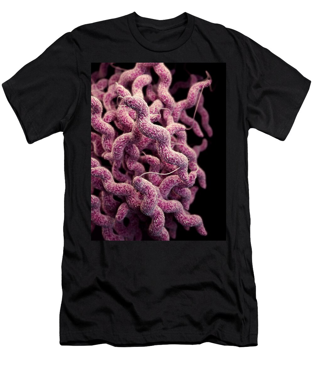 Drug Resistant T-Shirt featuring the photograph Drug-resistant Campylobacter by Science Source