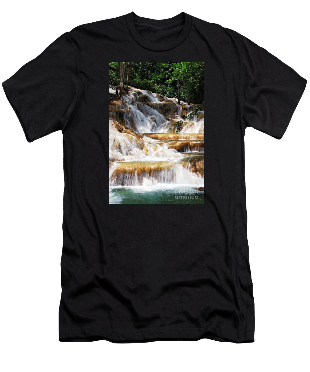 Waterfall T-Shirt featuring the photograph Dunn Falls by Hannes Cmarits