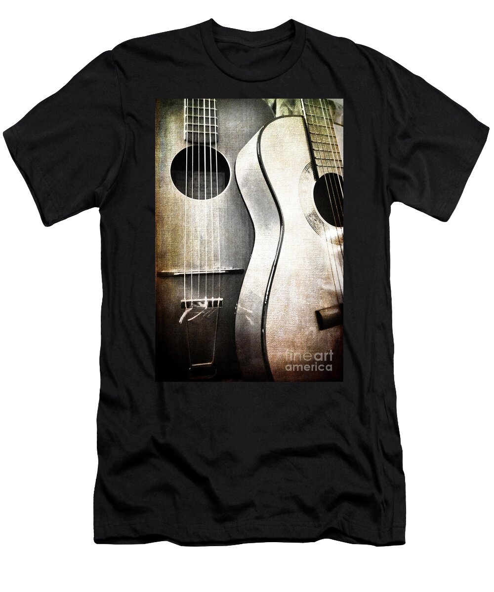 Guitar T-Shirt featuring the photograph Duo by Randi Grace Nilsberg