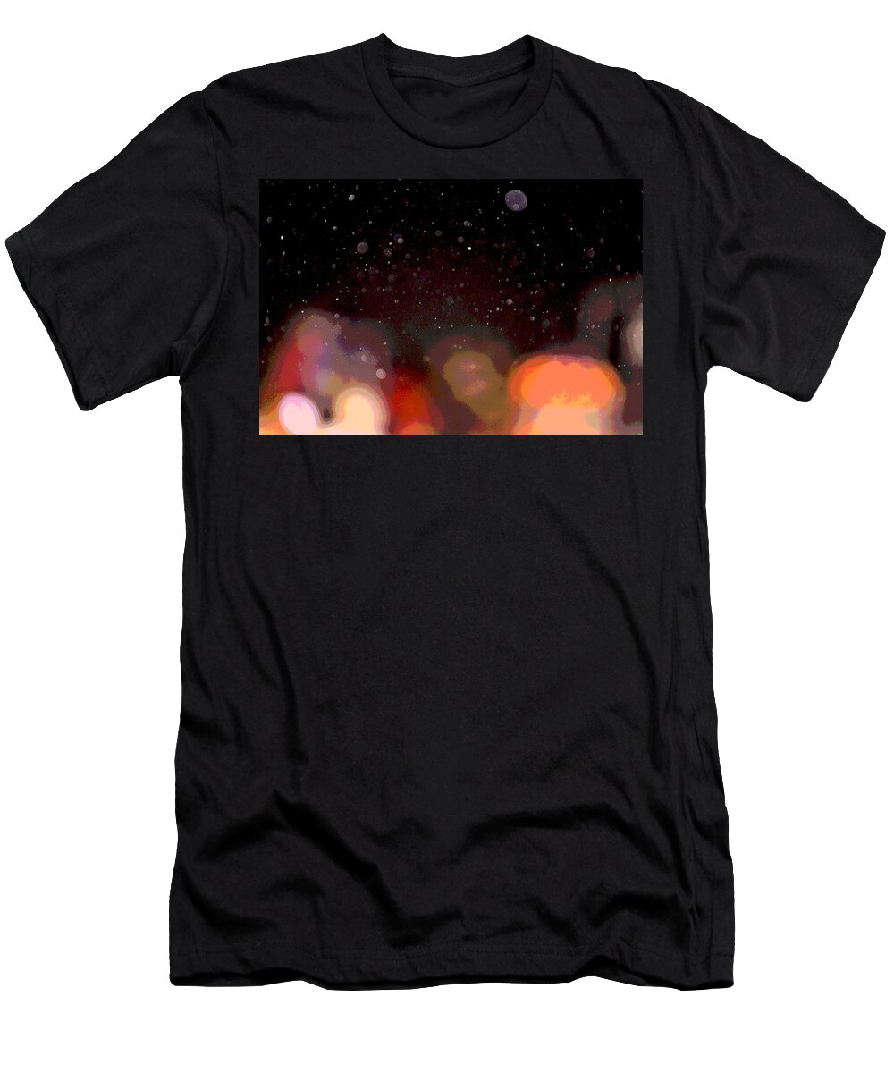 Dust T-Shirt featuring the photograph Dust and Bright Lights by Nadalyn Larsen
