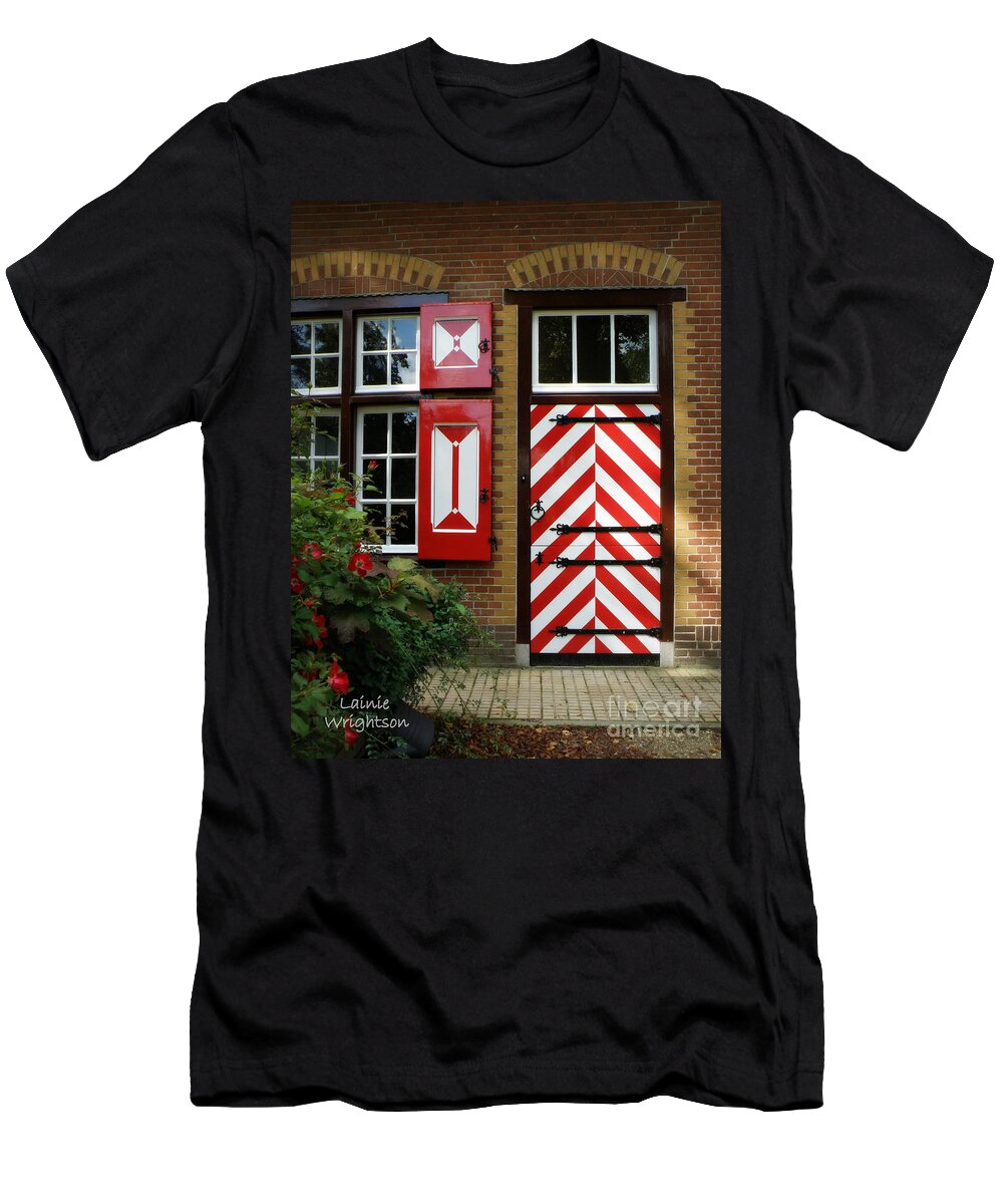 Doors And Windows T-Shirt featuring the photograph Dutch Door Designs by Lainie Wrightson