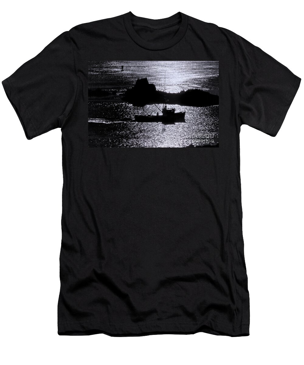 Sail Rock T-Shirt featuring the photograph Early Morning Silhouette at Sail Rock Narrows by Marty Saccone
