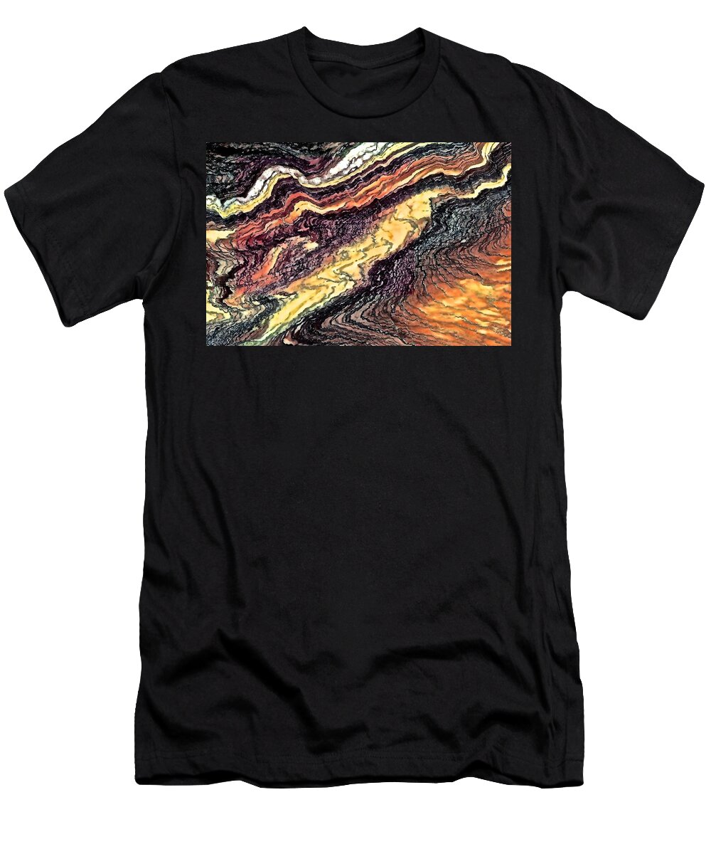 Earth T-Shirt featuring the photograph Earth Layers by Debra Amerson