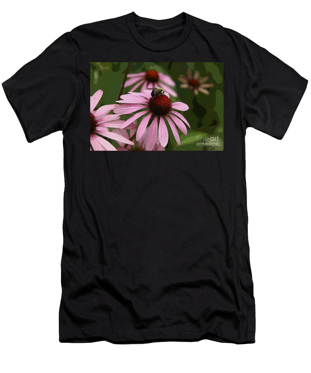 Garden T-Shirt featuring the photograph Echinacea - Pink Paradise by Yvonne Wright