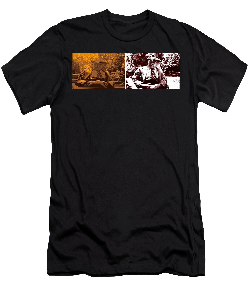Woman T-Shirt featuring the photograph Elderly Gentleman a study by Cathy Anderson