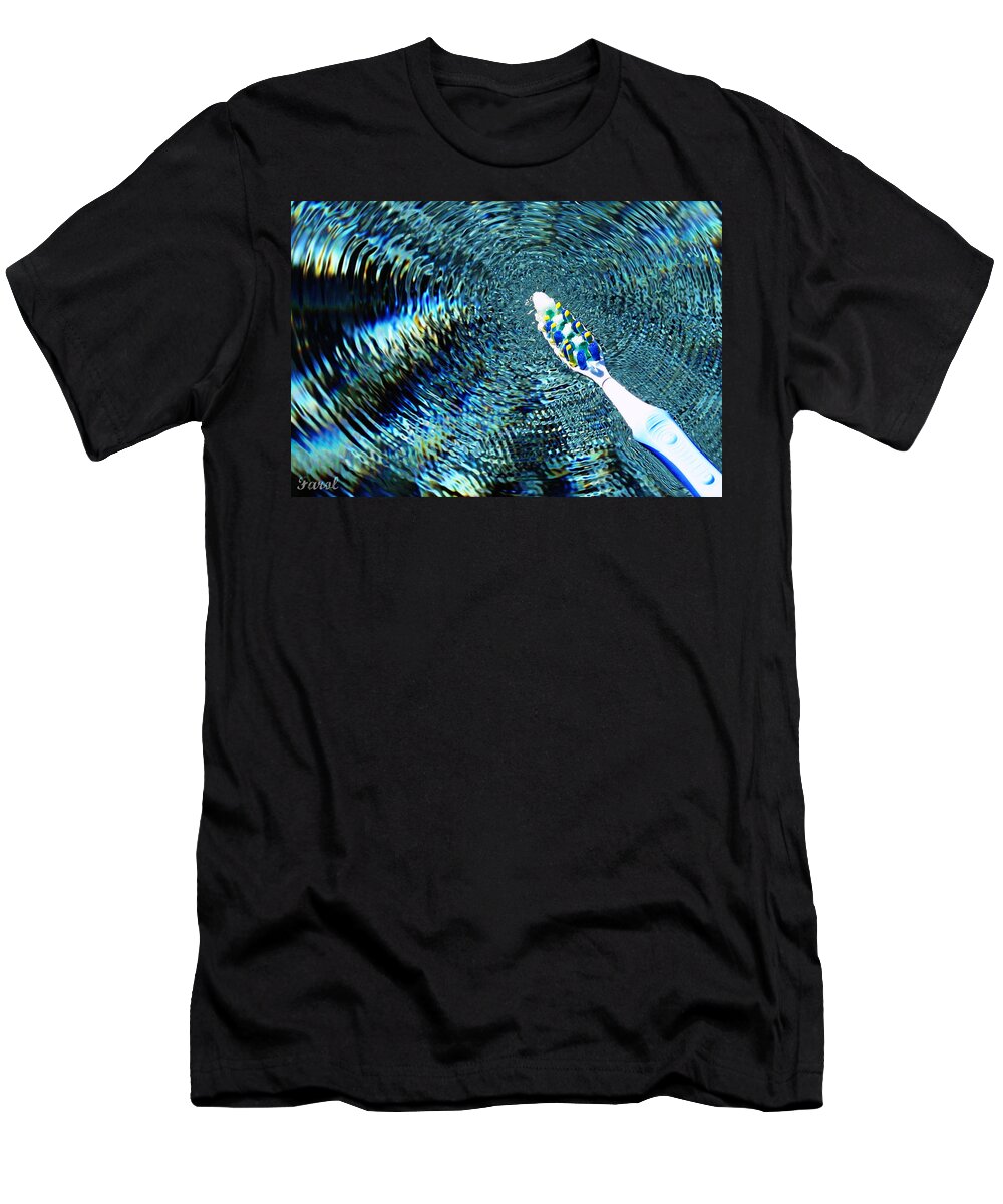 Electric T-Shirt featuring the photograph Electric Toothbrush by Farol Tomson