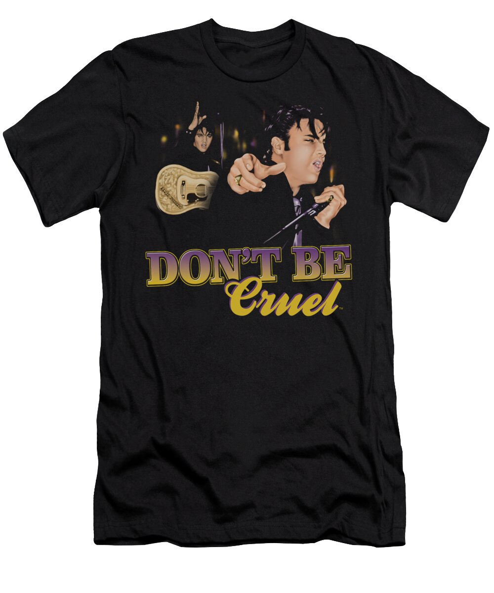 Elvis T-Shirt featuring the digital art Elvis - Don't Be Cruel by Brand A