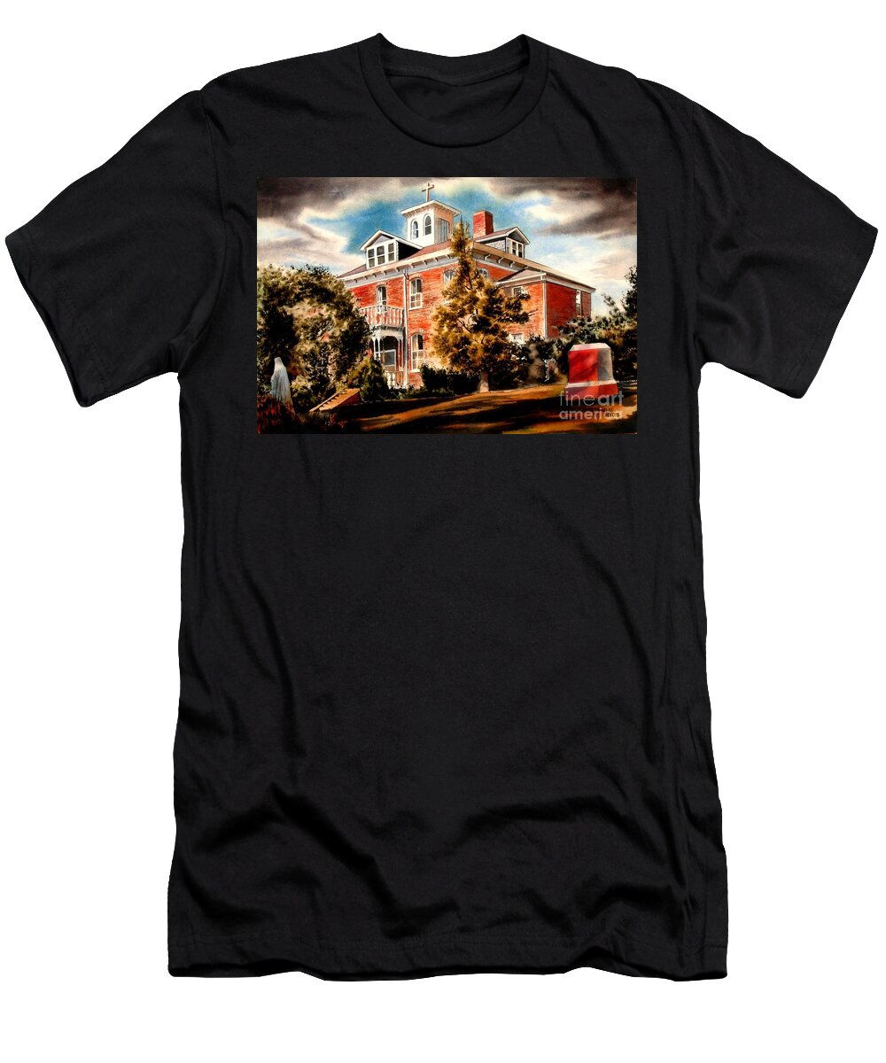 Emerson House T-Shirt featuring the painting Emerson House by Kip DeVore