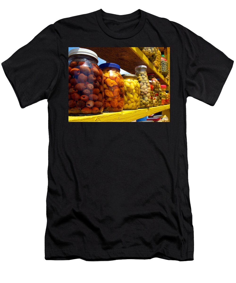 Mexico T-Shirt featuring the photograph Ensenada Olive Stand 09 by JustJeffAz Photography