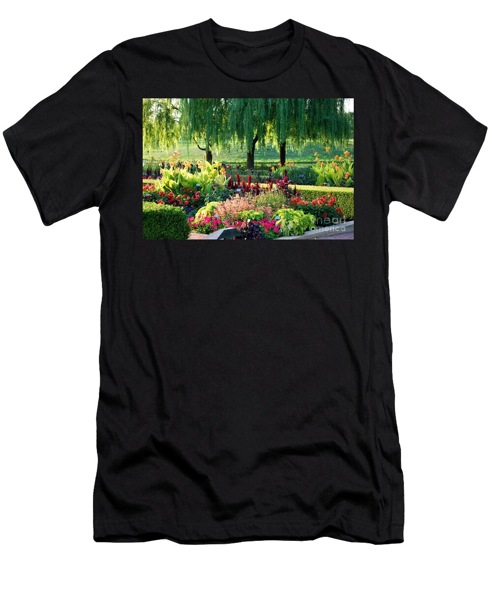 Garden T-Shirt featuring the photograph Entrance Garden by Nancy Mueller