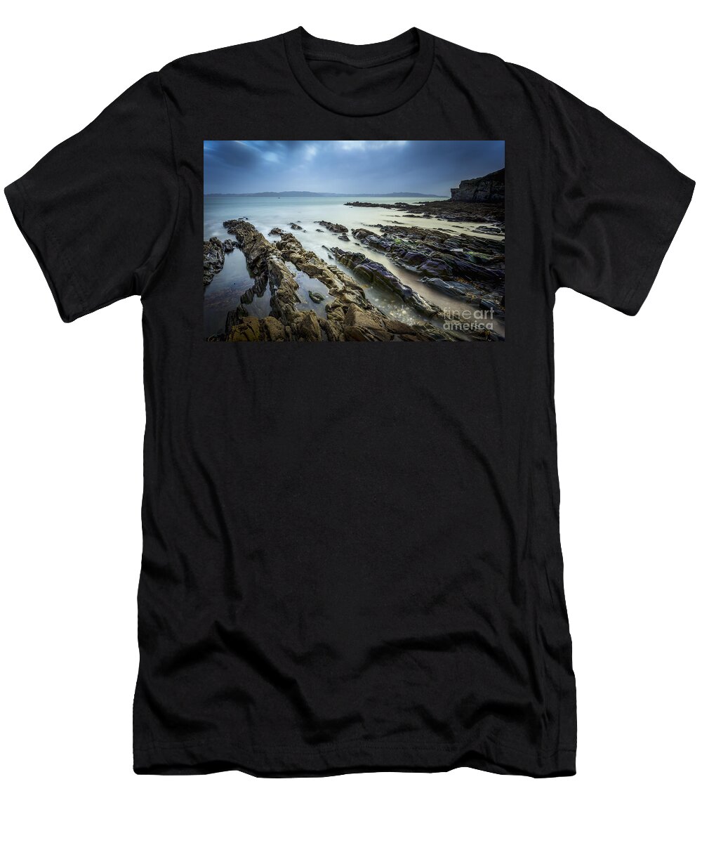Ares T-Shirt featuring the photograph Estacas Cove in Ares Estuary Galicia Spain by Pablo Avanzini