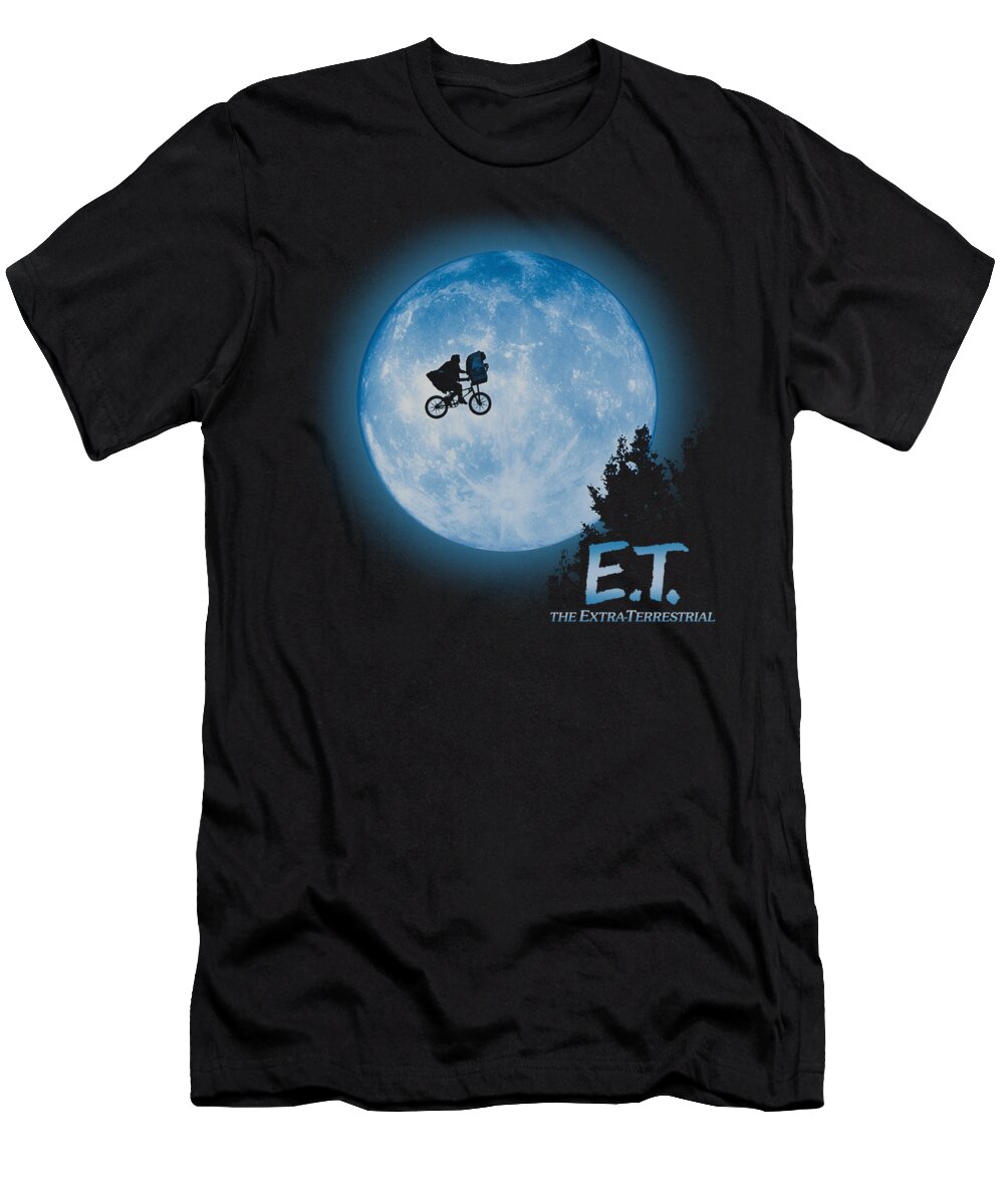  T-Shirt featuring the digital art Et - Moon Scene by Brand A