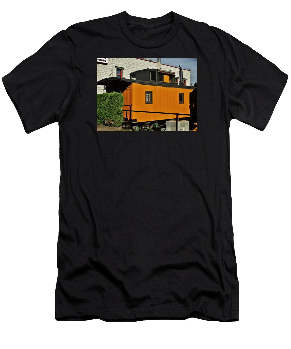 Vehicle T-Shirt featuring the photograph Eugene Caboose by VLee Watson