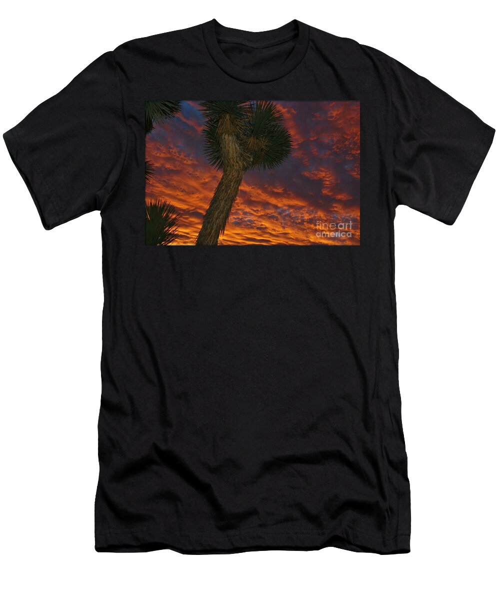 Red Clouds T-Shirt featuring the photograph EveninG ReD EvenT by Angela J Wright
