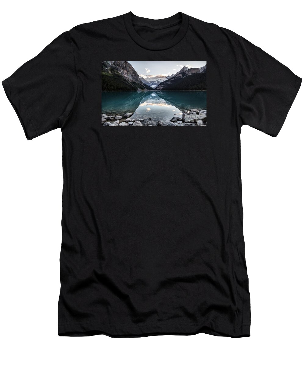 Landscape T-Shirt featuring the photograph Evening Reflections by Kym Clarke