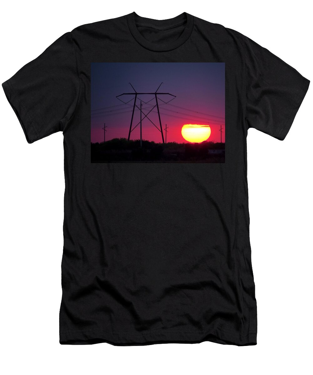 Sunset T-Shirt featuring the photograph Everglades Sunset by Dart Humeston