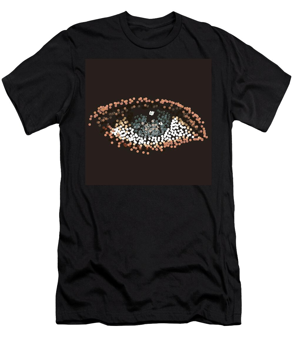 Eye T-Shirt featuring the digital art EYE Candy by R Allen Swezey