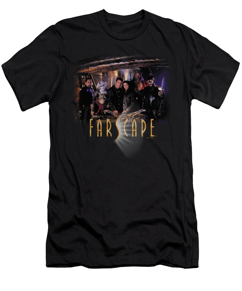 Farscape T-Shirt featuring the digital art Farscape - Cast by Brand A