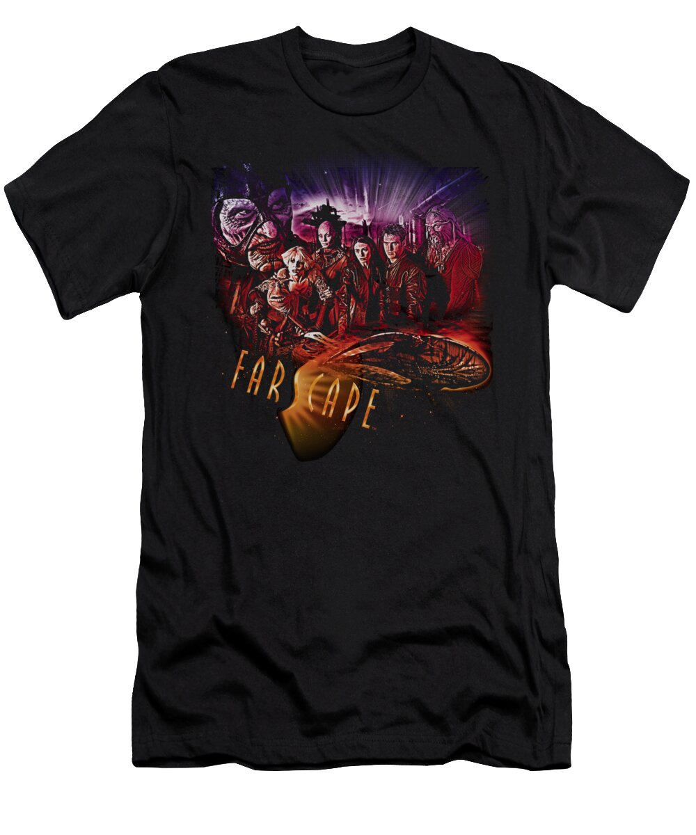 Farscape T-Shirt featuring the digital art Farscape - Graphic Collage by Brand A