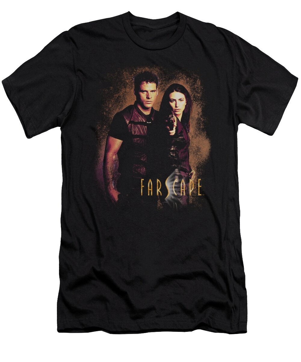 Farscape T-Shirt featuring the digital art Farscape - Wanted by Brand A