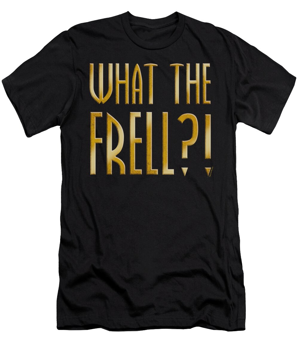 Farscape T-Shirt featuring the digital art Farscape - What The Frell by Brand A