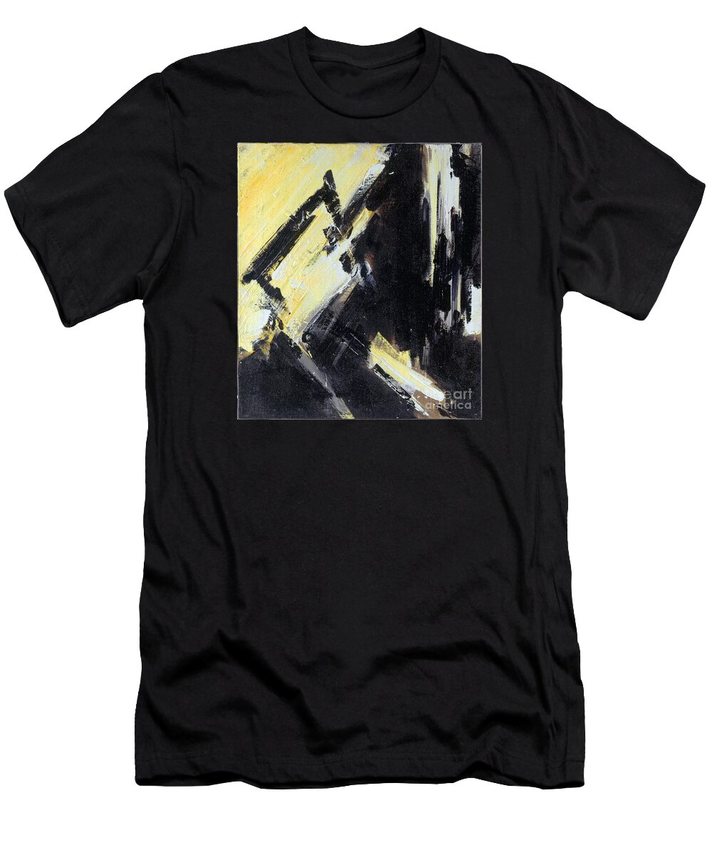 Oils T-Shirt featuring the painting Fear of Life by Ritchard Rodriguez