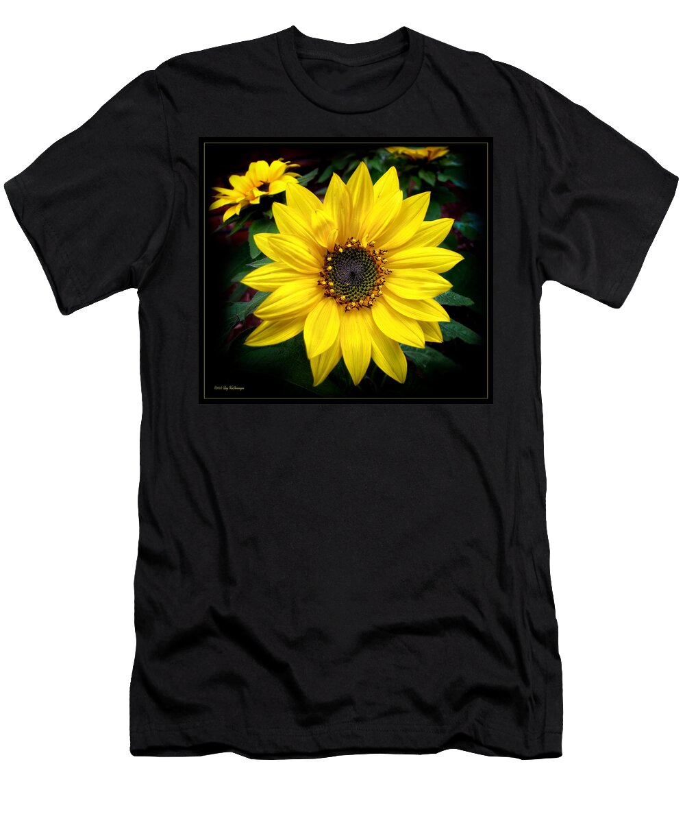 Flower T-Shirt featuring the photograph Fibonacci Finery by Lucy VanSwearingen