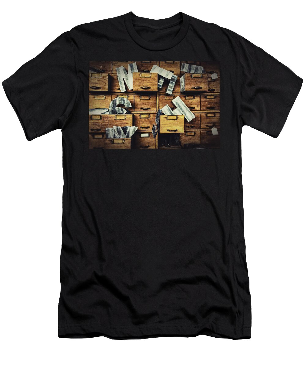 Filing Cabinet T-Shirt featuring the photograph Filing System by Caitlyn Grasso