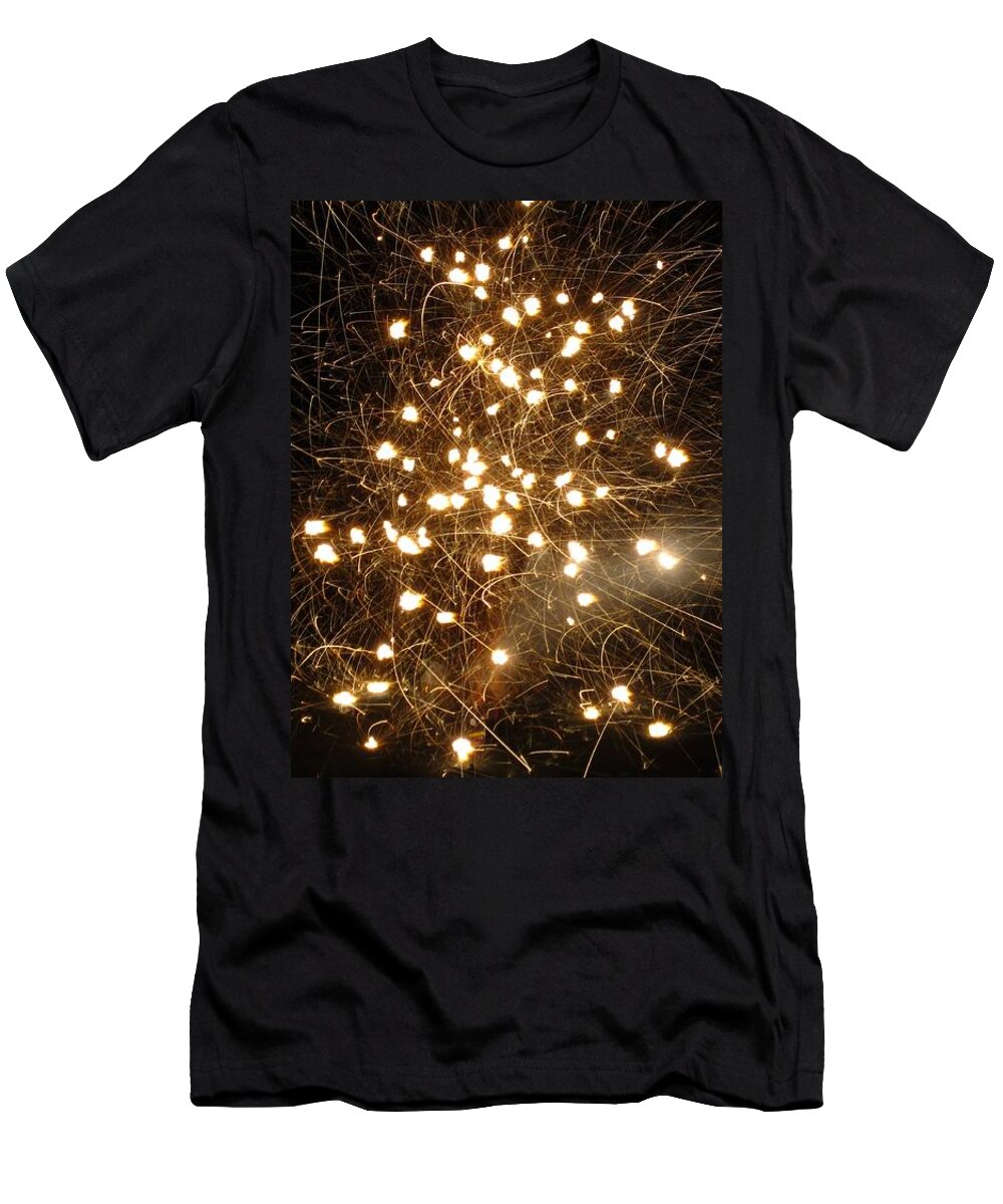 Fireworks T-Shirt featuring the photograph Fireworks series no.3 by Ingrid Van Amsterdam