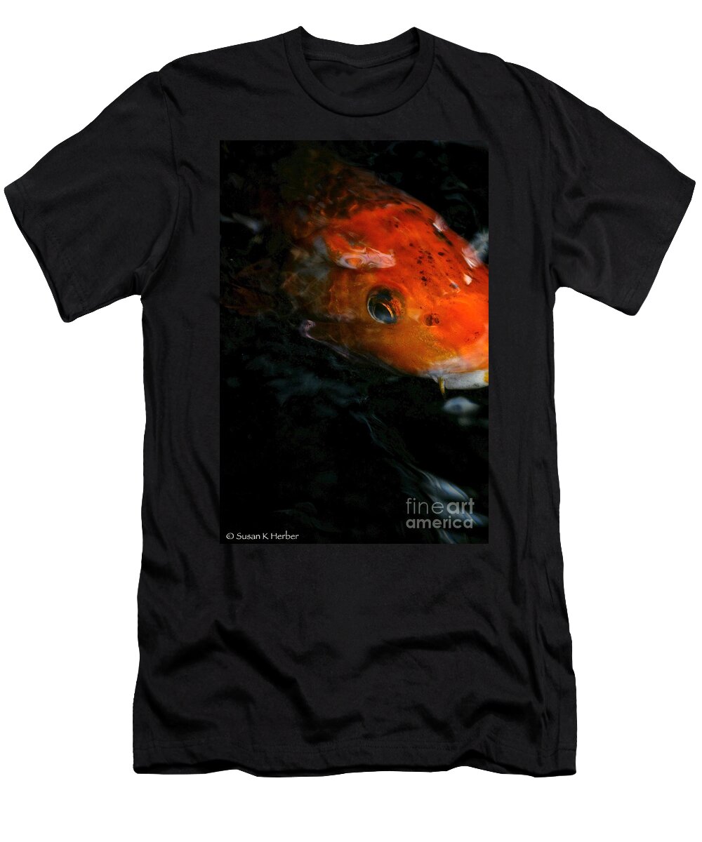 Fish T-Shirt featuring the photograph Fish Eye On You by Susan Herber