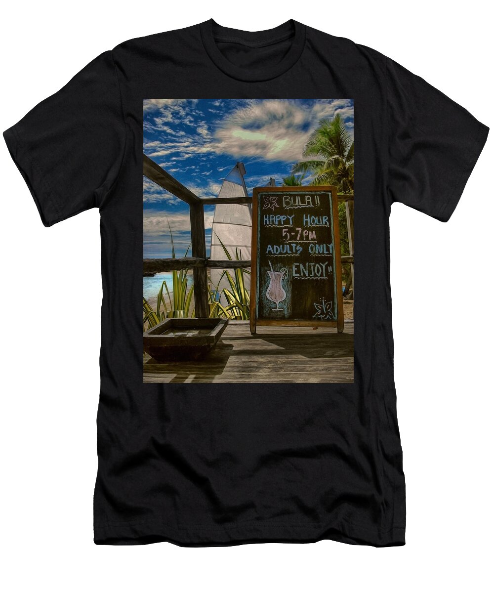 Bula T-Shirt featuring the photograph Five O'Clock Somewhere by Eye Olating Images