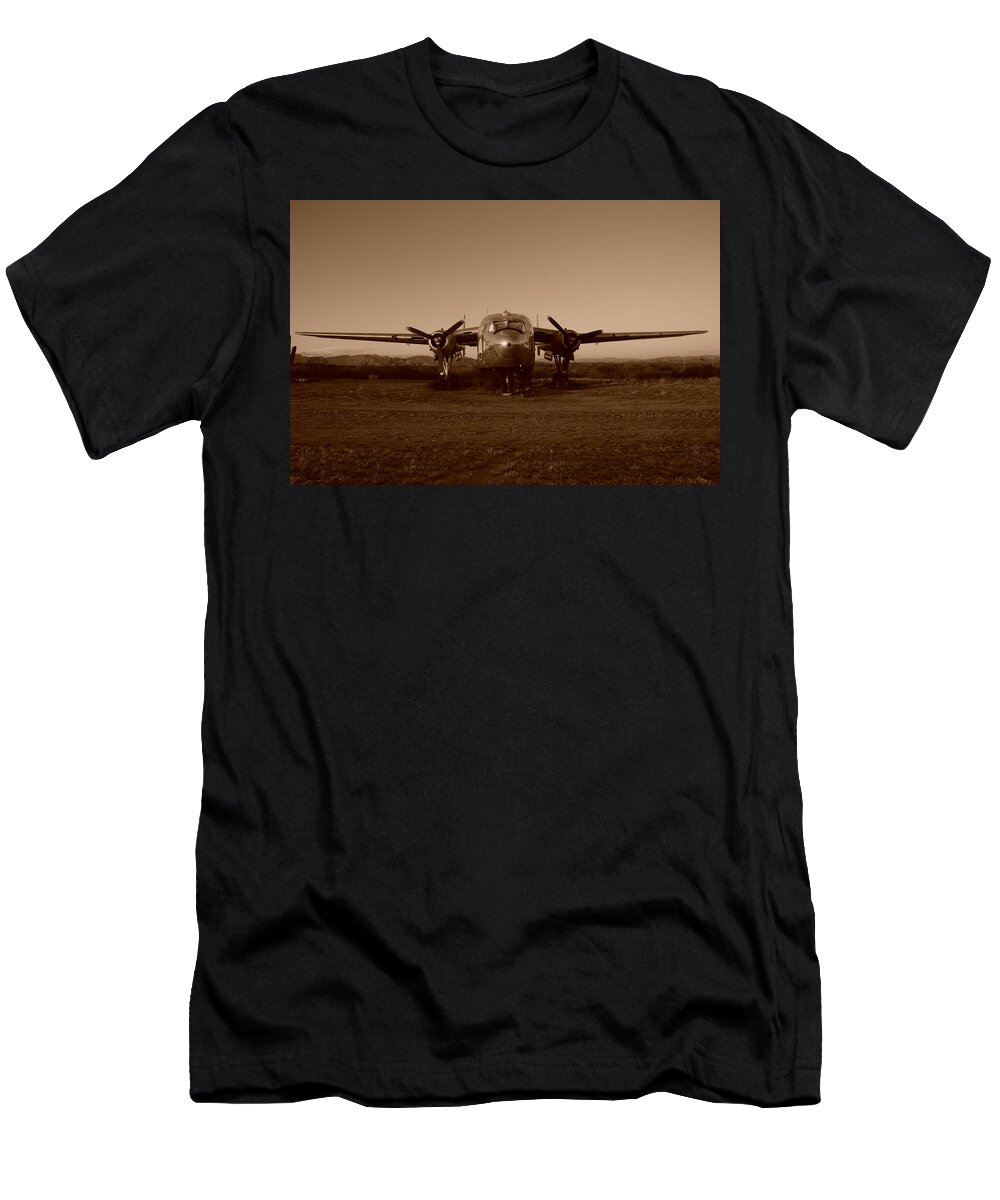Aeroplane Flight Phoenix Propellors T-Shirt featuring the photograph Flight of the Phoenix by Susie Rieple