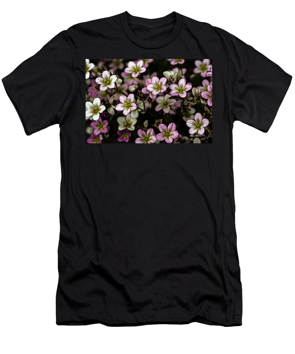 Flower T-Shirt featuring the photograph Floral wallpaper by TouTouke A Y