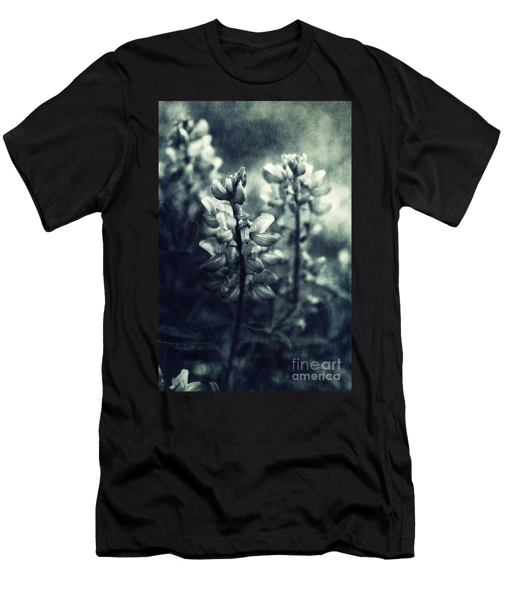 Monochromatic T-Shirt featuring the photograph Arctic Lupines by Priska Wettstein