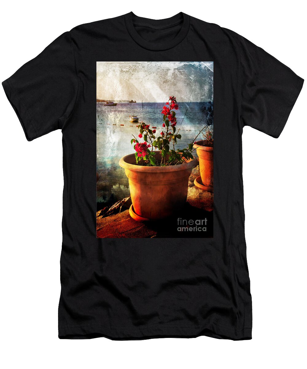 Turkey T-Shirt featuring the photograph Flowers with a View by Randi Grace Nilsberg