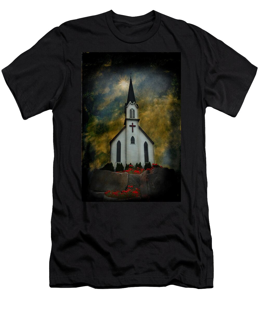 Middle America T-Shirt featuring the photograph For Some - A Rock by Jeff Burgess