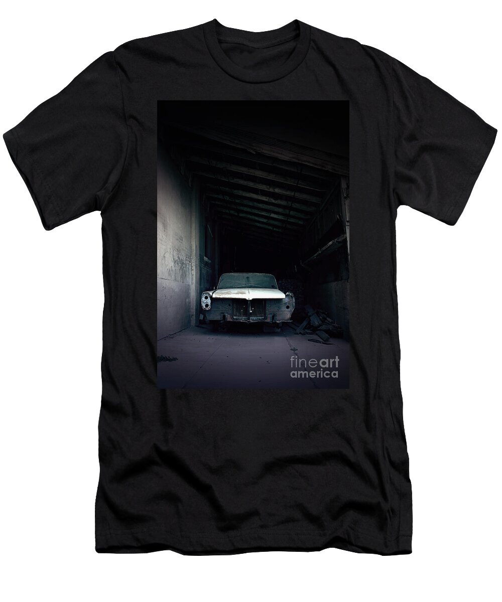 Car T-Shirt featuring the photograph Foresaken by Trish Mistric