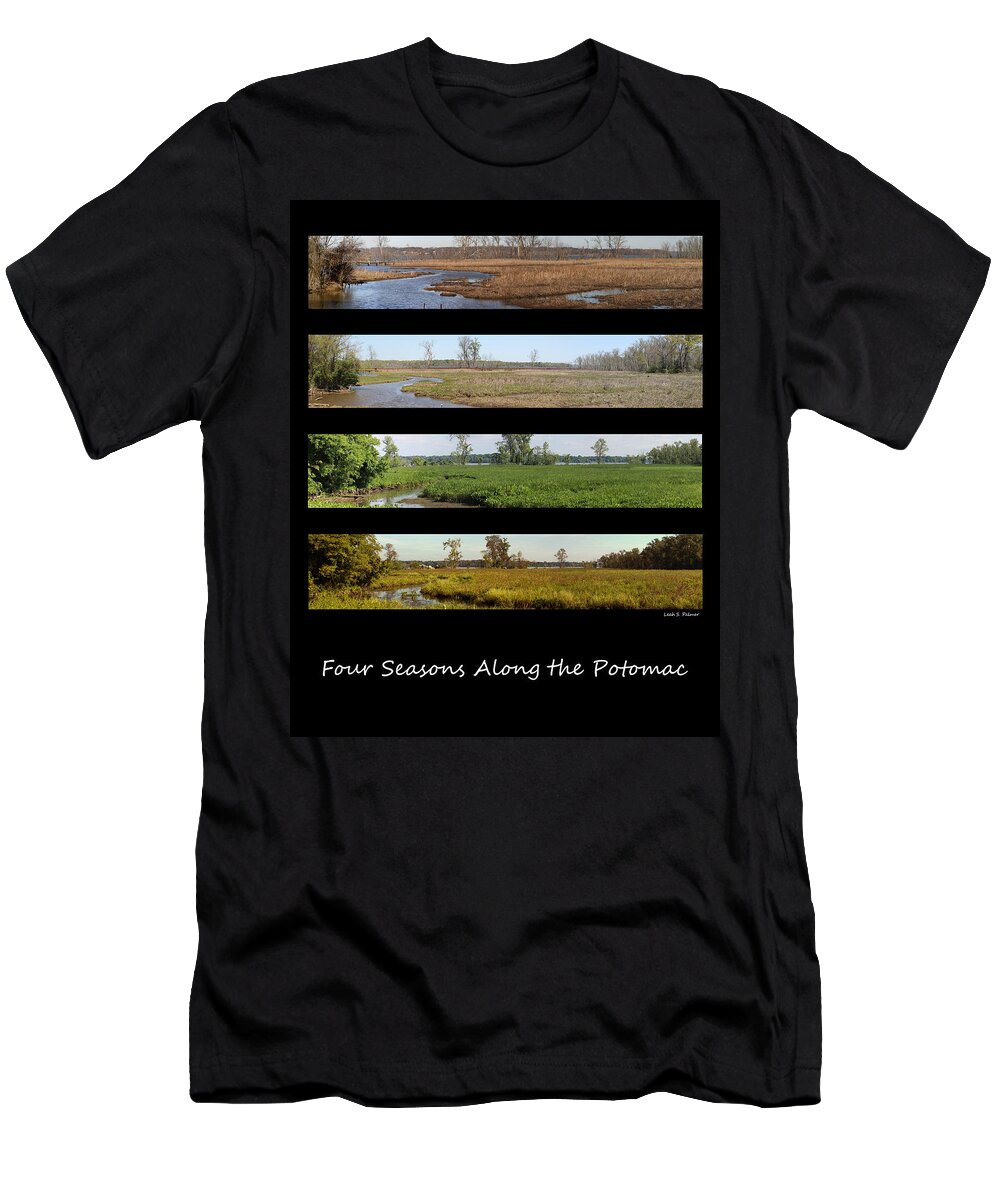 River T-Shirt featuring the photograph Four Seasons Along the Potomac by Leah Palmer