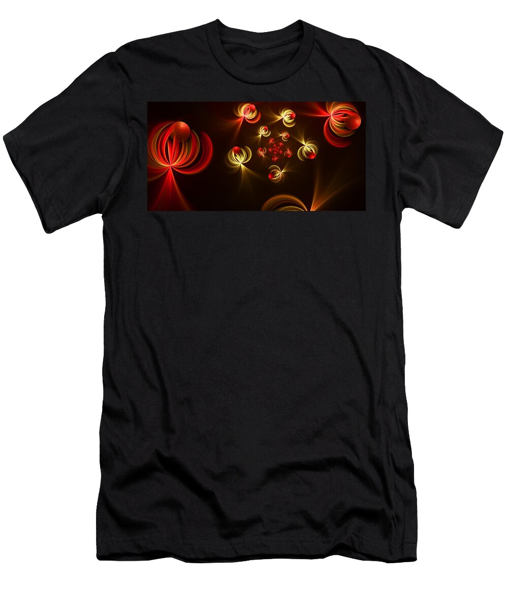 Fractal T-Shirt featuring the digital art Fractal Dream Catcher by Gabiw Art