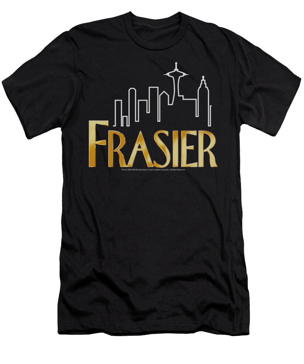 Frasier T-Shirt featuring the digital art Frasier - Frasier Logo by Brand A