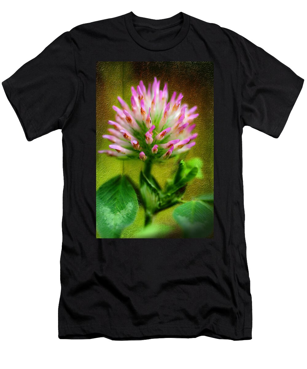 Pink Clover T-Shirt featuring the photograph Fresh Pink Clover by Michael Eingle