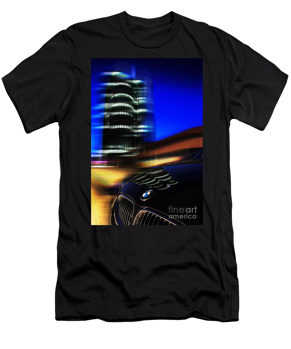 Abstract T-Shirt featuring the photograph Freude am Fahren by Hannes Cmarits