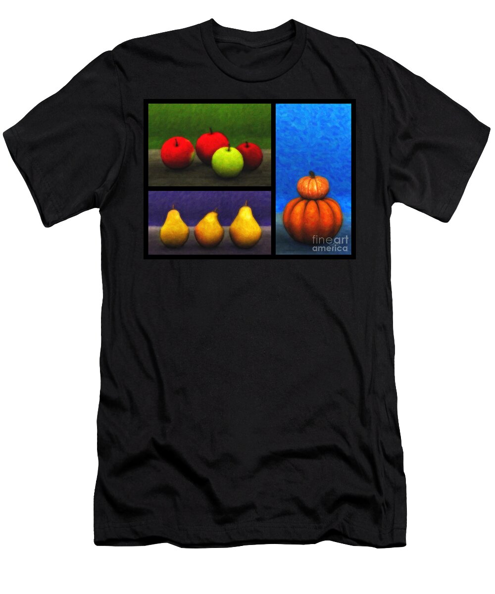 3d T-Shirt featuring the digital art Fruit Trilogy by Jutta Maria Pusl